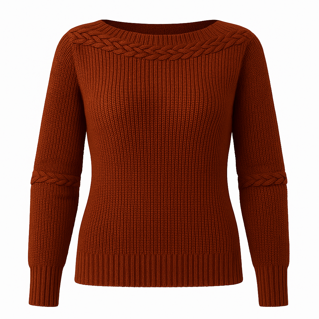 Suéter de Tricot Chocolate Feminino - FemmeBelle