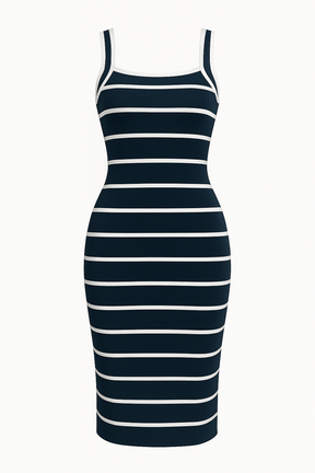 Vestido Midi Tubinho Ribana Feminino - FemmeBelle