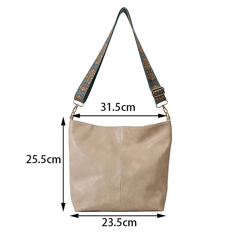 Bolsa Tiracolo de Couro Carmesim Feminina - FemmeBelle