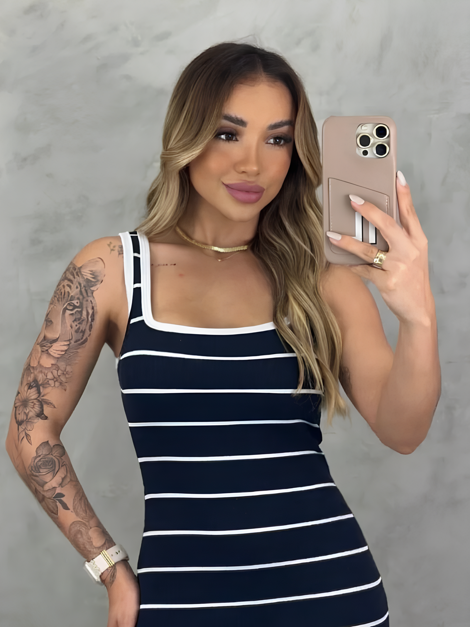 Vestido Midi Tubinho Ribana Feminino - FemmeBelle